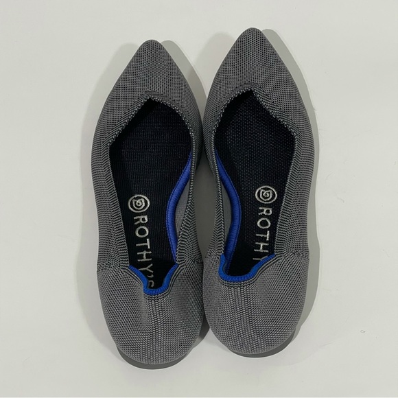 Rothy's The Point Cloud Grey 8.5 Womens Flats Retired Color - Picture 8 of 13